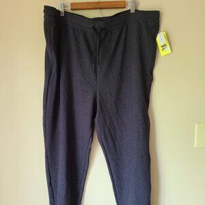 All in Motion Textured Knit Jogger Black, Size XXL, L, M